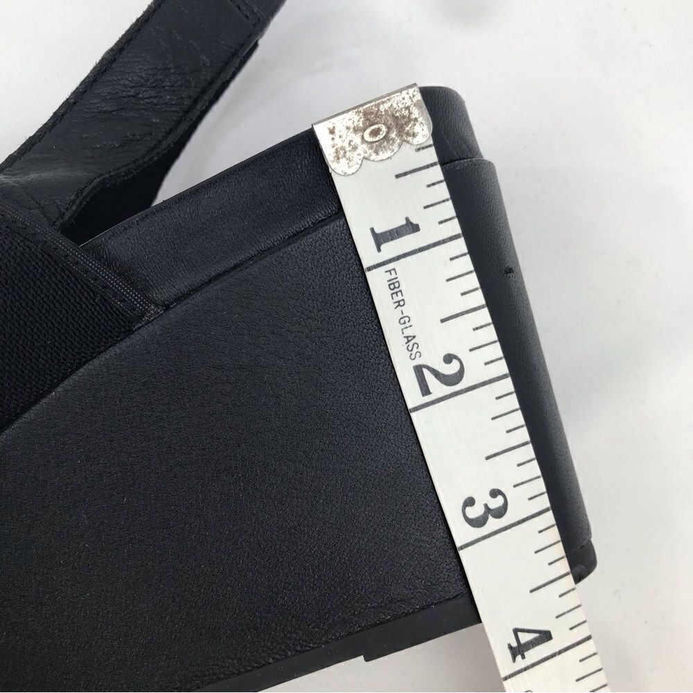 Eileen Fisher Black Wedge Sandals - Picture 10 of 13